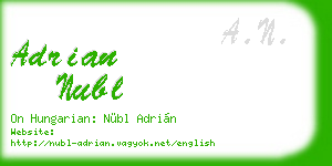 adrian nubl business card